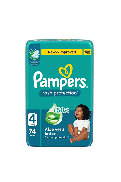 Pampers حفاضات مضادة للاحتكاك مقاس 4 - 74 حفاضة