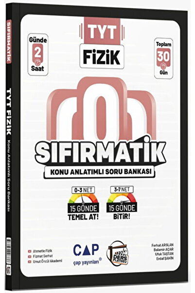 Çap Yayınları TYT Fizik Sıfırmatik Konu Anlatımlı Soru Bankası