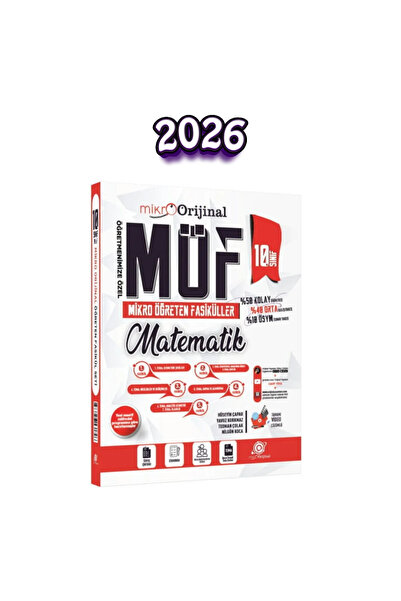 Orijinal Yayınları 2028 MODEL ORİJİNAL YENİ OKUL MÜFREDATINA UYARLI-Mikro 10. Sınıf Matematik MÖF Mikro Öğreten 5 li Fasikül Seti