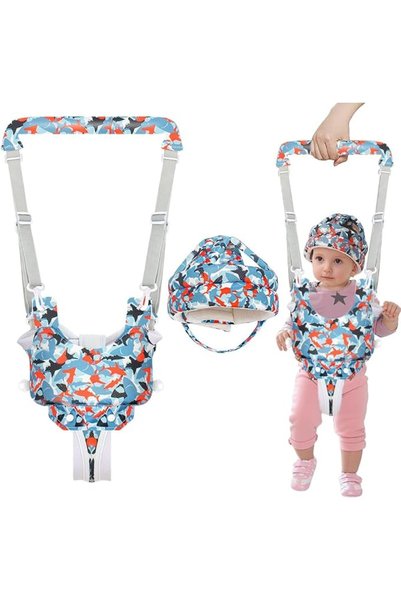 Hannea ® Baby Walking Harness with Head Protector Set, Toddler Safety Helmet,...