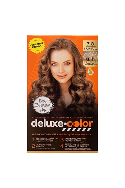 Bee Beauty Deluxe Color Kit Saç Boyası 7.0 Kumral