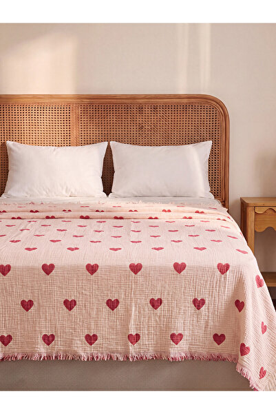 LC Waikiki Alita City Lcw Home Mixed Patterned Double Bedspread with a Differ...