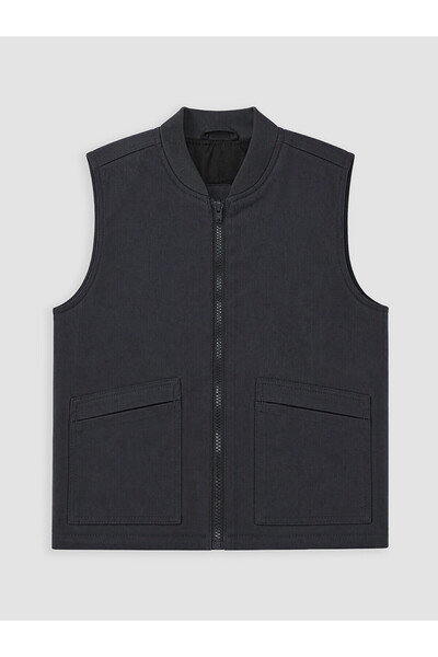 LC Waikiki Two Mt Shop Quality Anthracite Zippered Boy's Vest