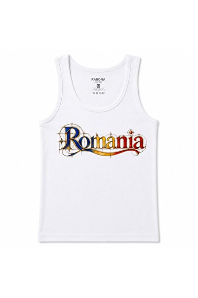 Rabona Fashion Romania in Colors – Graphic Tank Top with Tricolor Artistic De...
