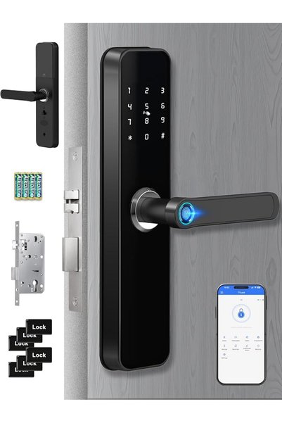 Tichondrius قفل باب ذكي مع بصمة الإصبع وتطبيق TTLock، وبلوتوث