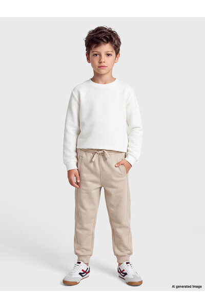 LC Waikiki Lcw Kids Beige Boys' Thick Sweatpants
