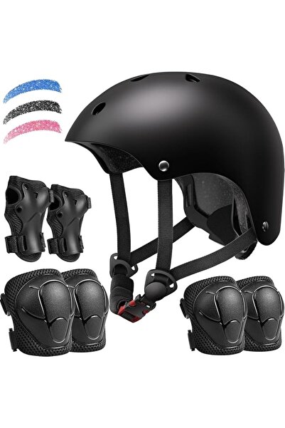 Paporich Adjustable Kids Bike Helmet Set for Ages 3-14 Year Boys Girls, Toddl...