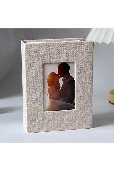 GENERAL Photo Album 4x6,Linen Cover Photo Book,Top Loader Vertical Album 50 P...
