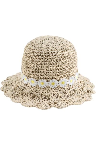 KASTWAVE Baby Girl Sun Hat Summer Beach Hats with UPF 50+ Toddler Straw Hats ...