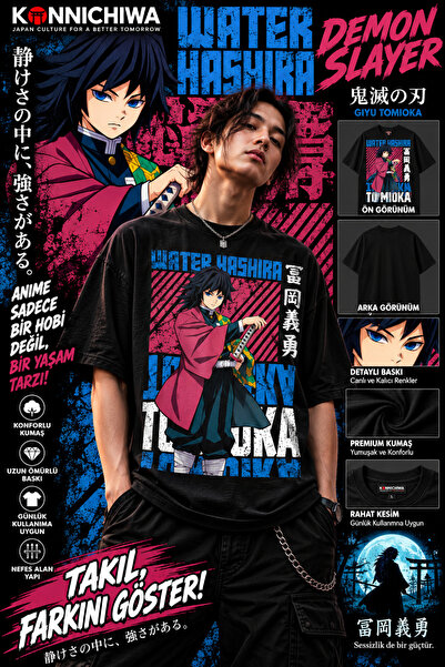 FG KONNİCHİWA Demon Slayer Akaza Tanjiro Nezuko Zenitsu Inosuke Sanemi Printe...