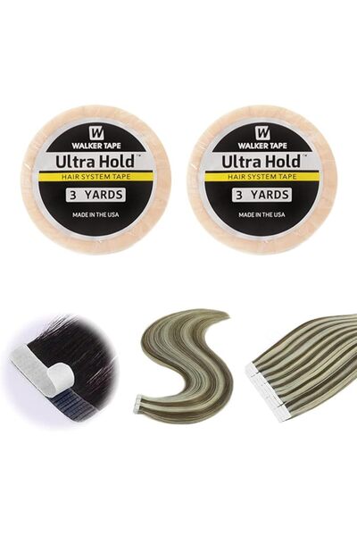 ASKIND 2Rolls Wig Tape Double Sided Extra Strong, 0.8cm*3yard Hair Extension ...