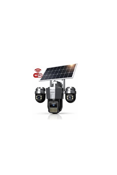 Midcom W14C-Z Smart 4G Solar Akıllı 4K Güvenlik Kamerası – Gece Görüşlü Kablosuz IP 3 Kamera – 5+5+5MP