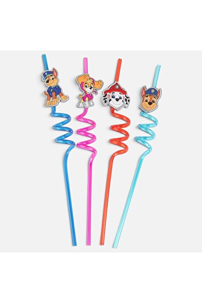 OEM Paie Fancy din Plastic Reutilizabile Rasucite Paw Patrol Ø6x270mm - 4buc