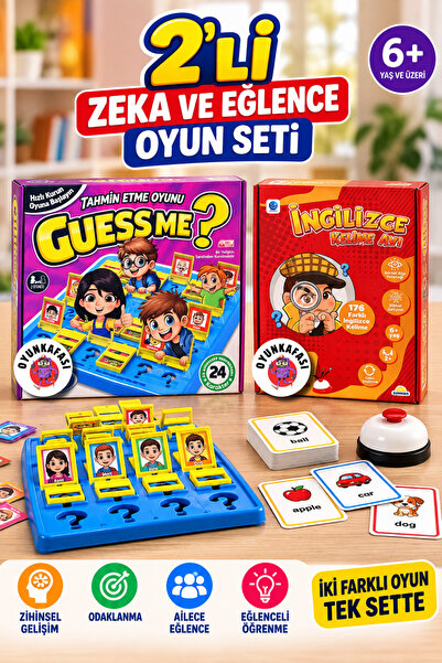 OYUNKAFASI 2’li Oyun Seti – Guess Me Tahmin Etme Oyunu + İngilizce Kelime Avı...