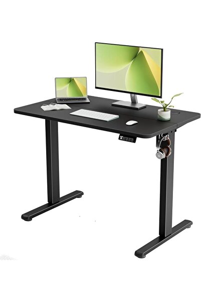 Ergomaker Small Standing Desk 100x60cm, Height Adjustable Desk, Sit Stand Des...