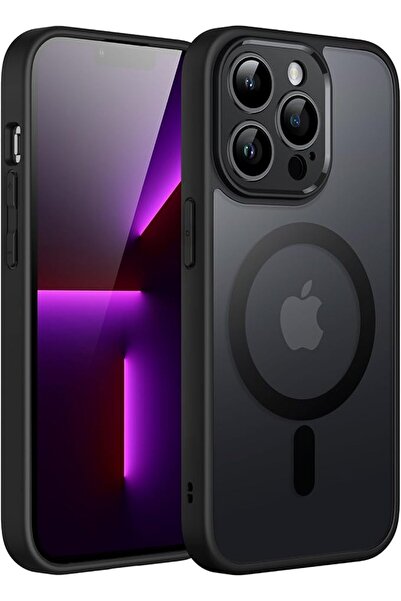 JETech Magnetic Matte Case for iPhone 13 Pro, Black