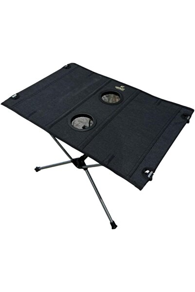 Uphill Ultralight Compact Camp Table, Portable Folding Design, Black, with Ca...
