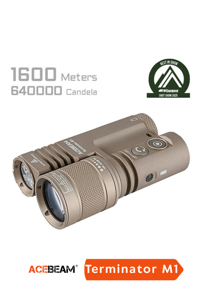 Terminator M1 LED + LEP Hibrit Zoomlu El Feneri