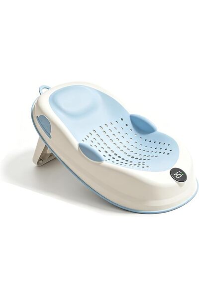 DMG TECH Baby Bath Tub Support, with Thermometer-Adjustable Slope Newborn Bat...