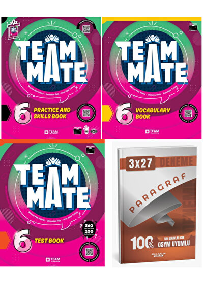 TEAM ELT PUBLISHING TeamElt 2027 6. Sınıf TeamMate Practice and Skills Book+V...