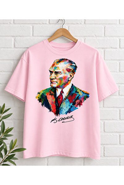 MiniHouse Tricou cu imprimeu Ataturk pentru copii și adulți, băieți și fete, ...