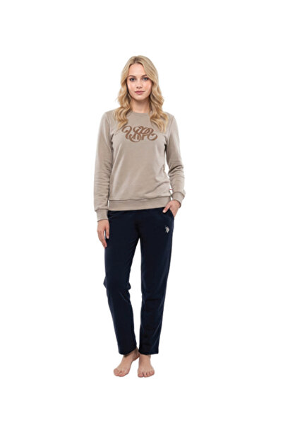 U.S. Polo Assn. Women's Beige Home Wear