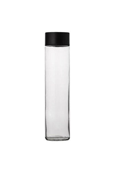 OEM Transparent Cylindrical Glass Bottle with Screw Cap 800ml