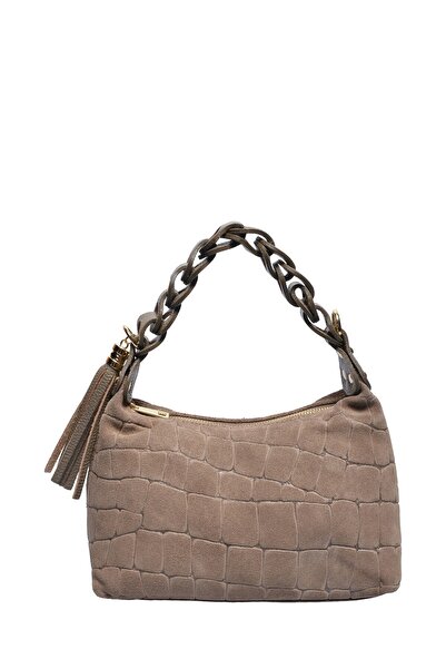 SimpleFind Roberta M Geanta piele -Brenda-TAUPE,Geanta de umar piele naturala...