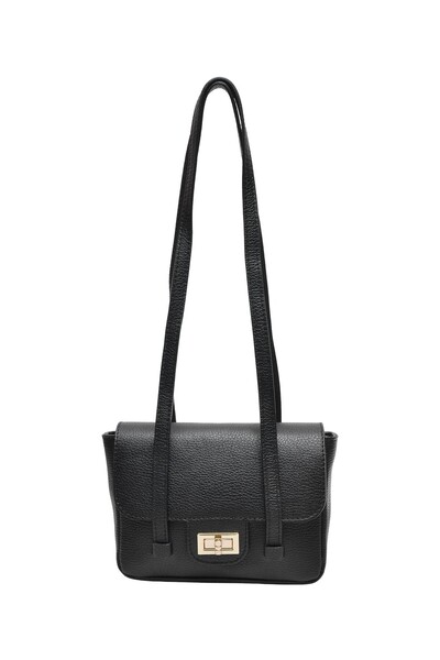 SimpleFind Isabella Rhea Geanta piele -Wendy-NEGRU ,Geanta de umar piele natu...