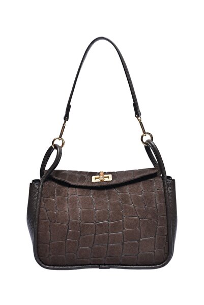 SimpleFind Anna Luchini Geanta piele -Nausica-MARO INCHIS ,Geanta de umar pie...