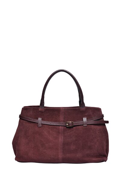 SimpleFind Roberta M Geanta piele -Greer-BORDO ,Geanta de mana piele naturala...