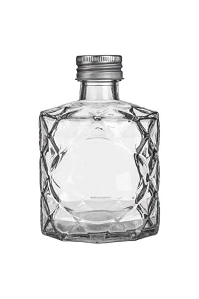OEM Diamond Embossed Pattern & Metal Lid Beverage Bottle 200ml