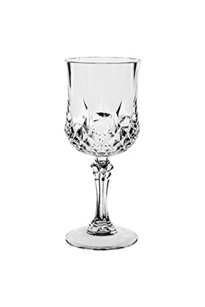 OEM Pahar din Plastic Transparent cu Model & Picior pentru Vin 225ml