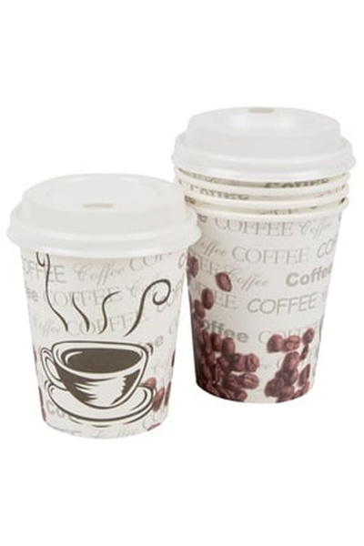 OEM Cardboard Coffee Cups 240ml - 10pcs