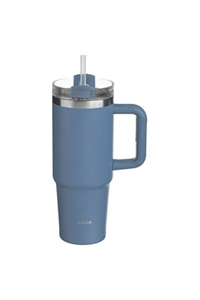 OEM Blue Stainless Steel Thermos Cup with Handle 900ml