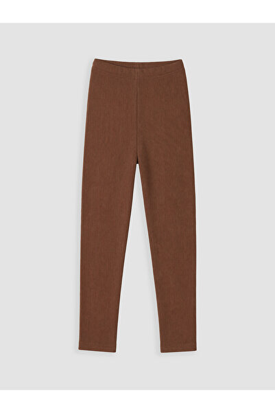 LC Waikiki Nevavm Brown Girls' Leggings with a Difference