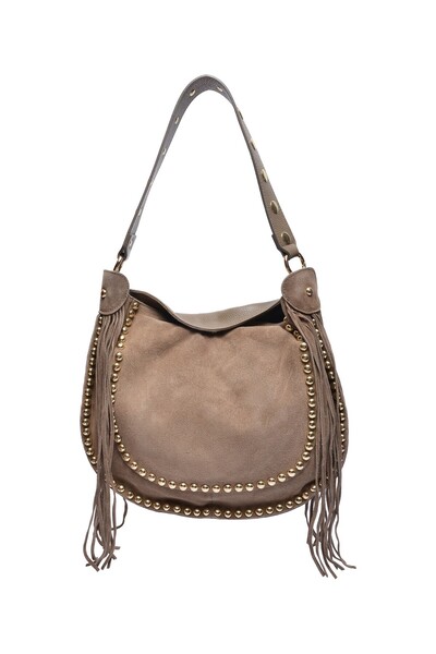 SimpleFind Isabella Rhea Geanta piele -Una-TAUPE,Geanta de umar piele natural...