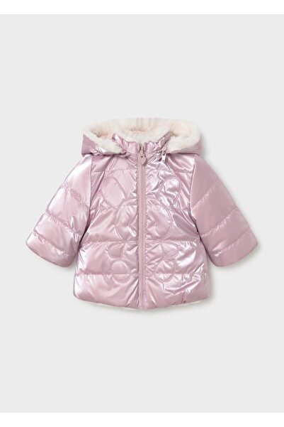 MAYORAL Baby Girl Double-Sided Coat Purple