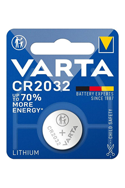 CR2032 Lityum Düğme Pil 3V 2 Adet Anakart Araba Anahtarı Tartı Saat Kumanda Pili