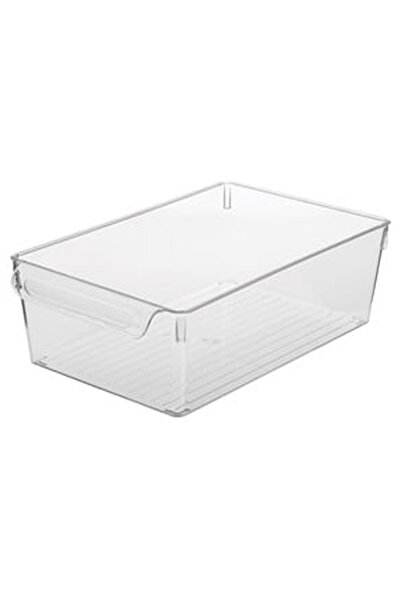 OEM Cutie Organizator din Plastic Transparent cu Maner pentru Frigider 20x32,...