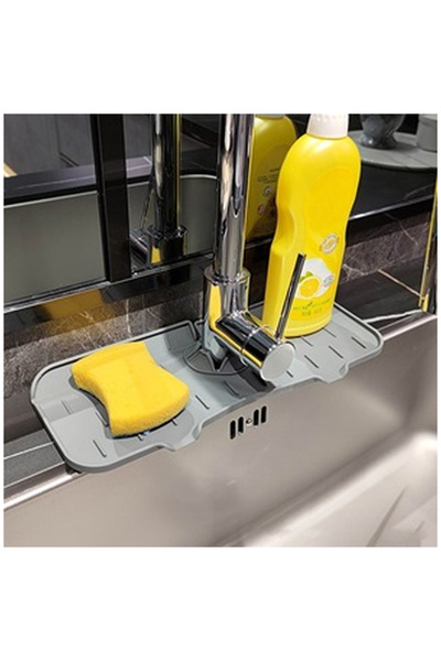 OEM Silicone Sink Holder Gray 37x14x0.7cm