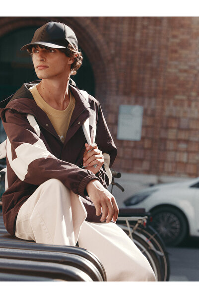 LC Waikiki Nevavm Farkıyla Xside Brown Comfortable & Relax Men's Raincoat