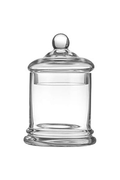 OEM Borcan din Sticla Transparenta cu Capac pentru Bomboane Ø12x19cm - 0.6L