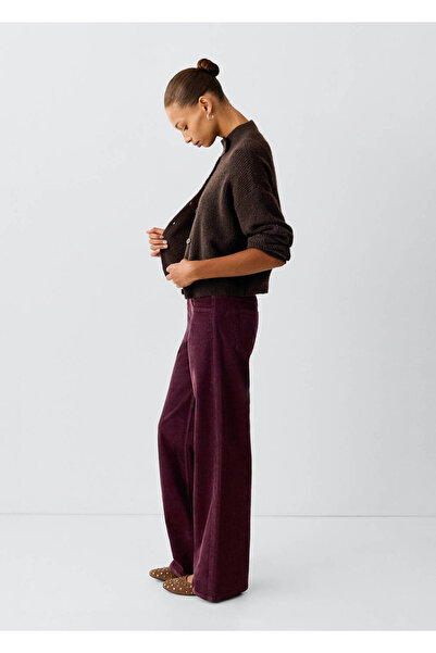 Mango Teen Wide leg kadife pantolon