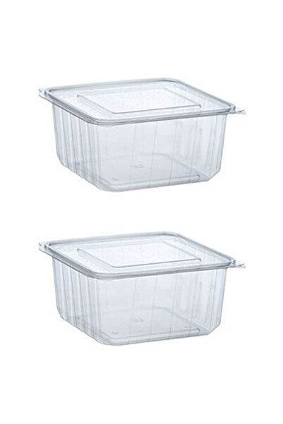 OEM Recipiente Alimente Transparente de Plastic cu Capac 2000cc - 2buc
