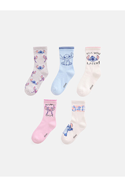 LC Waikiki جوارب LCW Kids Ecru المطبوعة للفتيات من NEVAVM