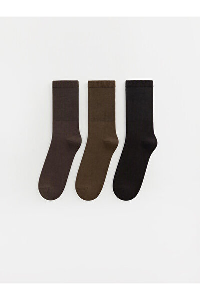 LC Waikiki Rmz Gi̇yi̇m Farkiyla Men's Sock Socks 3-Pack