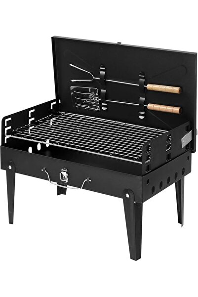 SKY TOUCH SKY-TOUCH Portable Charcoal Grill, Outdoor Foldable BBQ Grill with ...