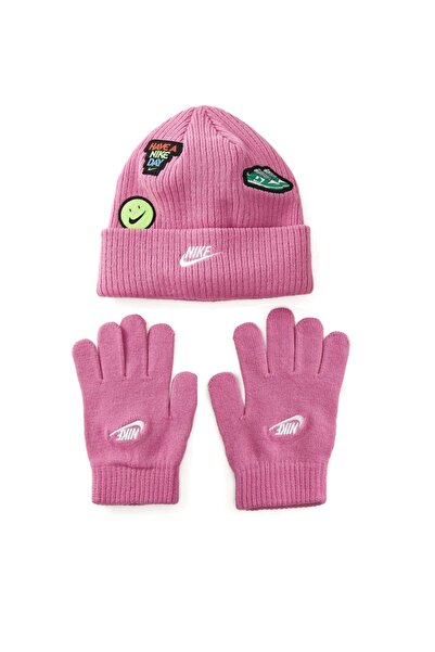 Nike Patch Bere Set Çocuk Pembe