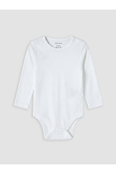 LC Waikiki Two Mt Shop Quality White Oval Collar Baby Girl Snap Fastener Body...